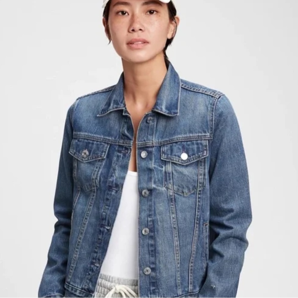 GAP Classic Blue Denim Jacket sz L